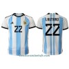 Camiseta de fútbol Argentina Lautaro Martinez 22 Primera Equipación Mundial 2022 - Hombre